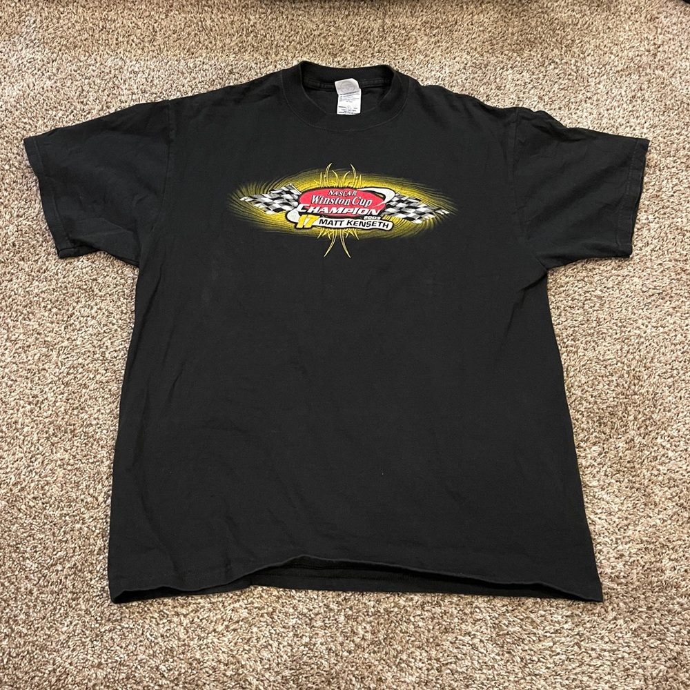 Vintage Men's Large NASCAR Winston Cup 17 Matt Kenseth Double-sided T-Shirt